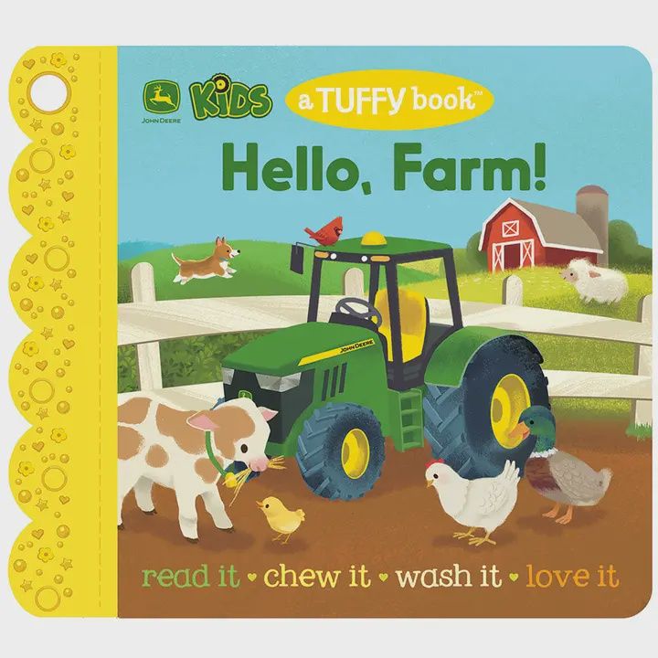 John Deere Kids Hello, Farm! Tuffy Teether