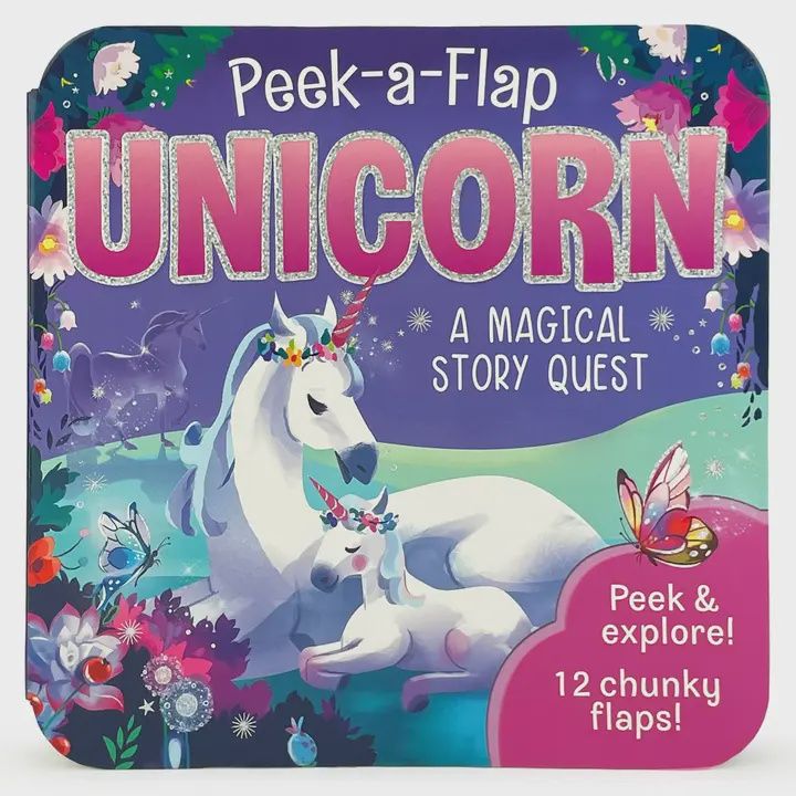 Unicorn Peek-A-Flap Interactive Board Book