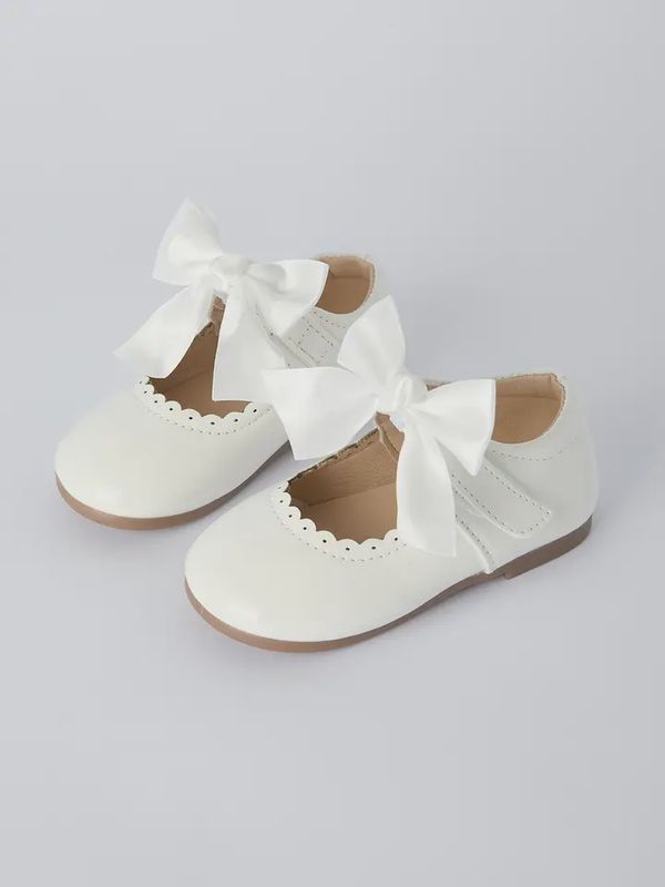 Spring Bow Patent Mary Jane Girl Shoes