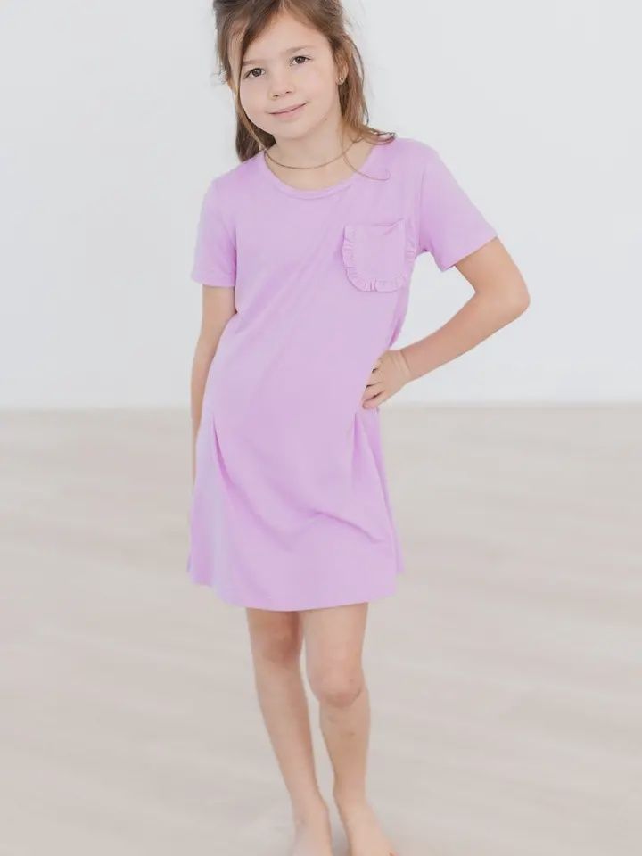 T-shirt Dress, Colour: Bright Lilac, Size: 12-24M