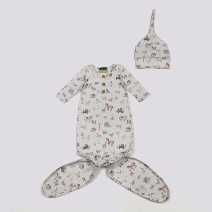 Mini Farm Knotted Gown