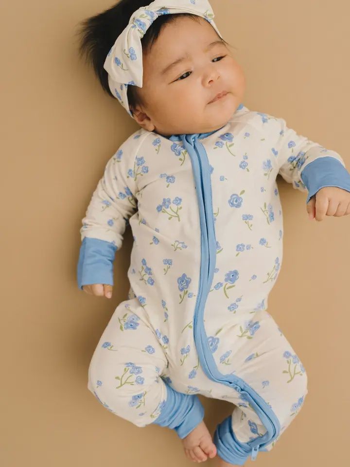 Blue Blooms Bamboo Sleeper