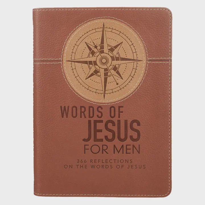 Devotional Words of Jesus For Men Faux Leather