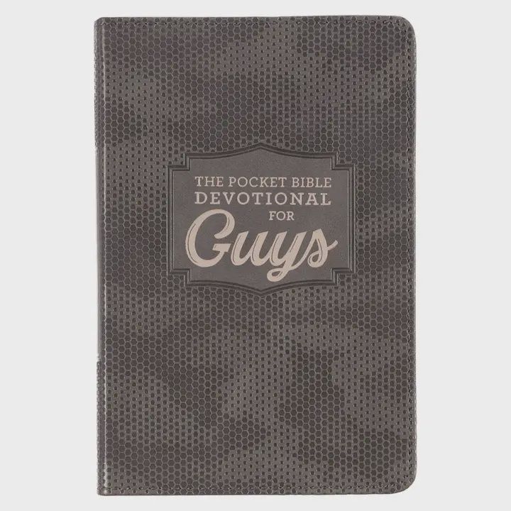 Pocket Bible Devotional For Guys Faux Leather