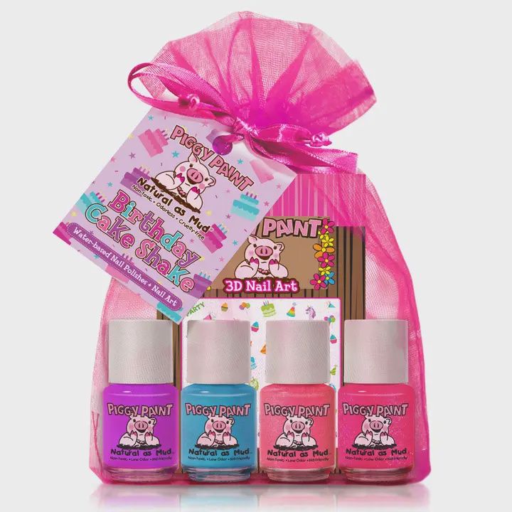 Birthday Cake Shake Gift Set Non-Toxic Kids Nail Polish