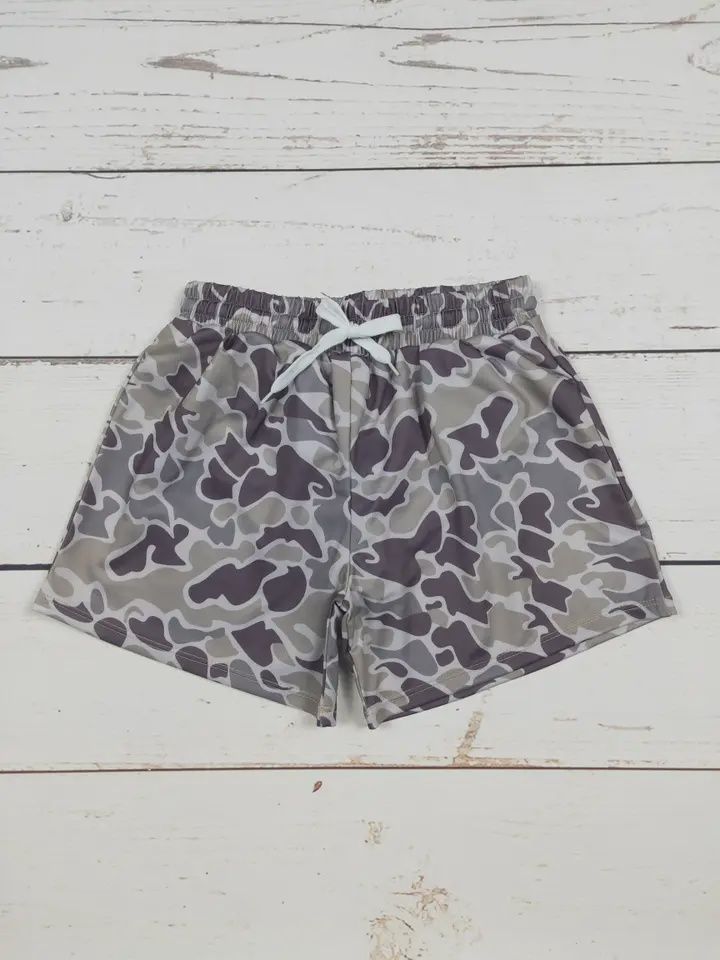 Camouflage Printed Boy Summer Swimwear