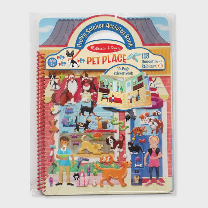 Puffy Sticker Activity Book, Design: Pet Place