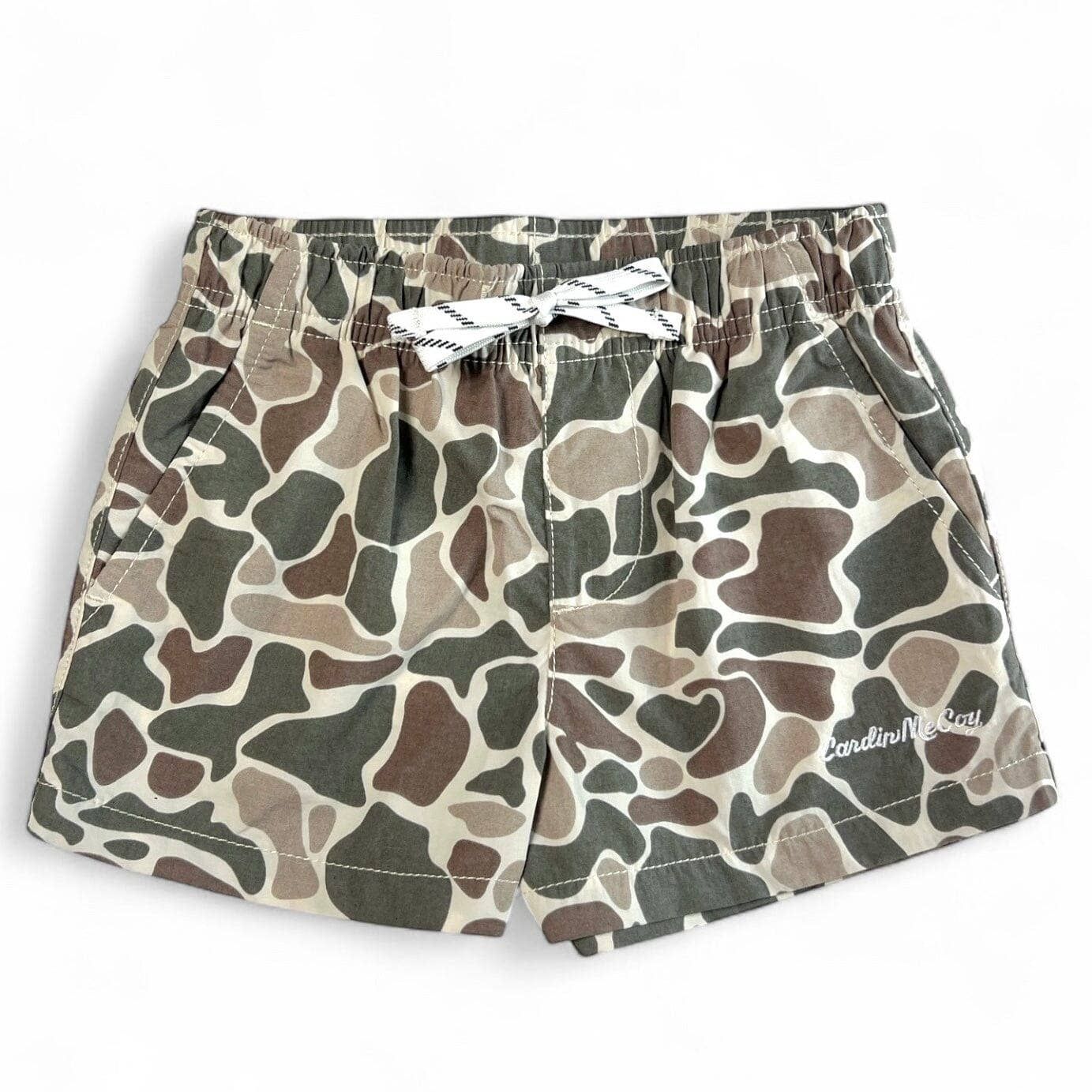 Kids' Sand Camo Performance Shorts, Color: Sand Camo, Size: XXS (2/3)