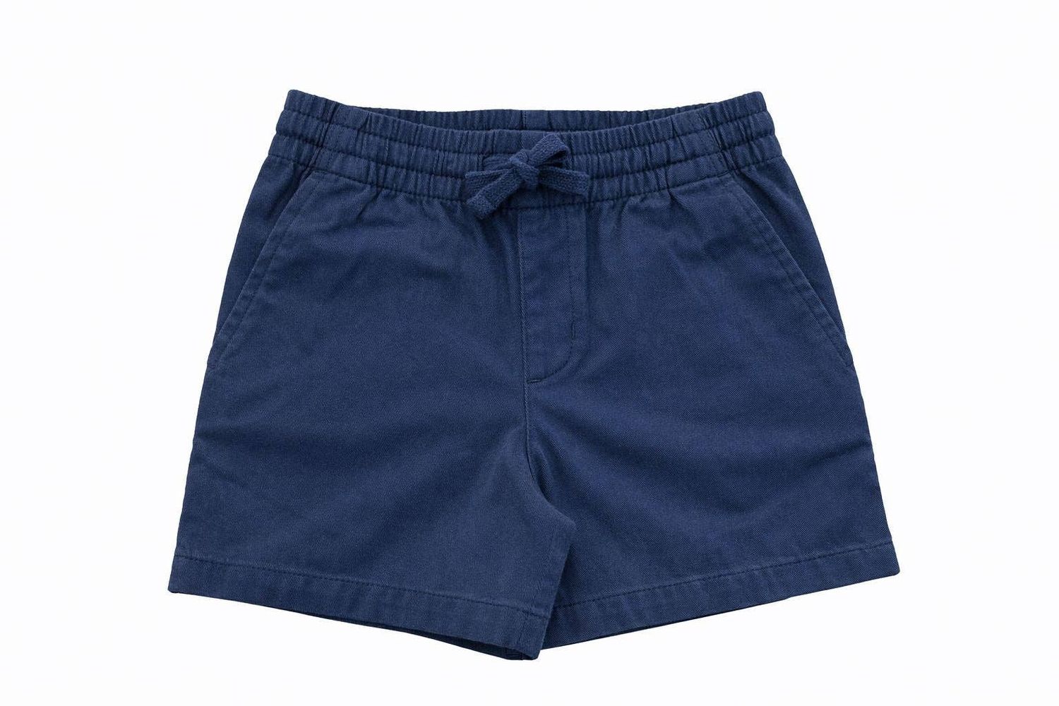 Boys' Navy Cotton Short, Color: Navy, Size: XXS (2/3)