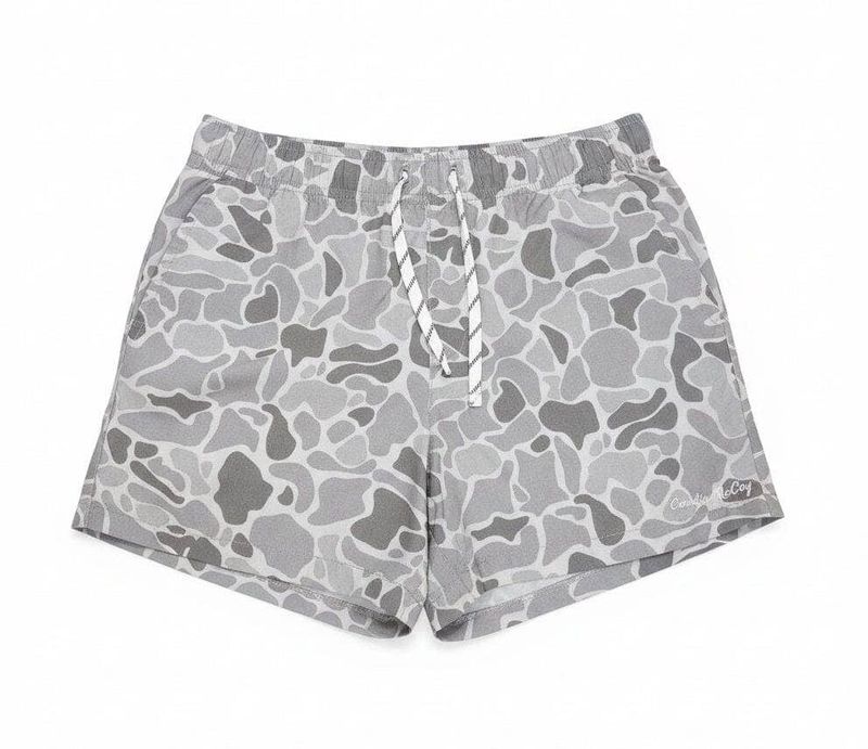 Kids' Light Gray Camo Performance Shorts