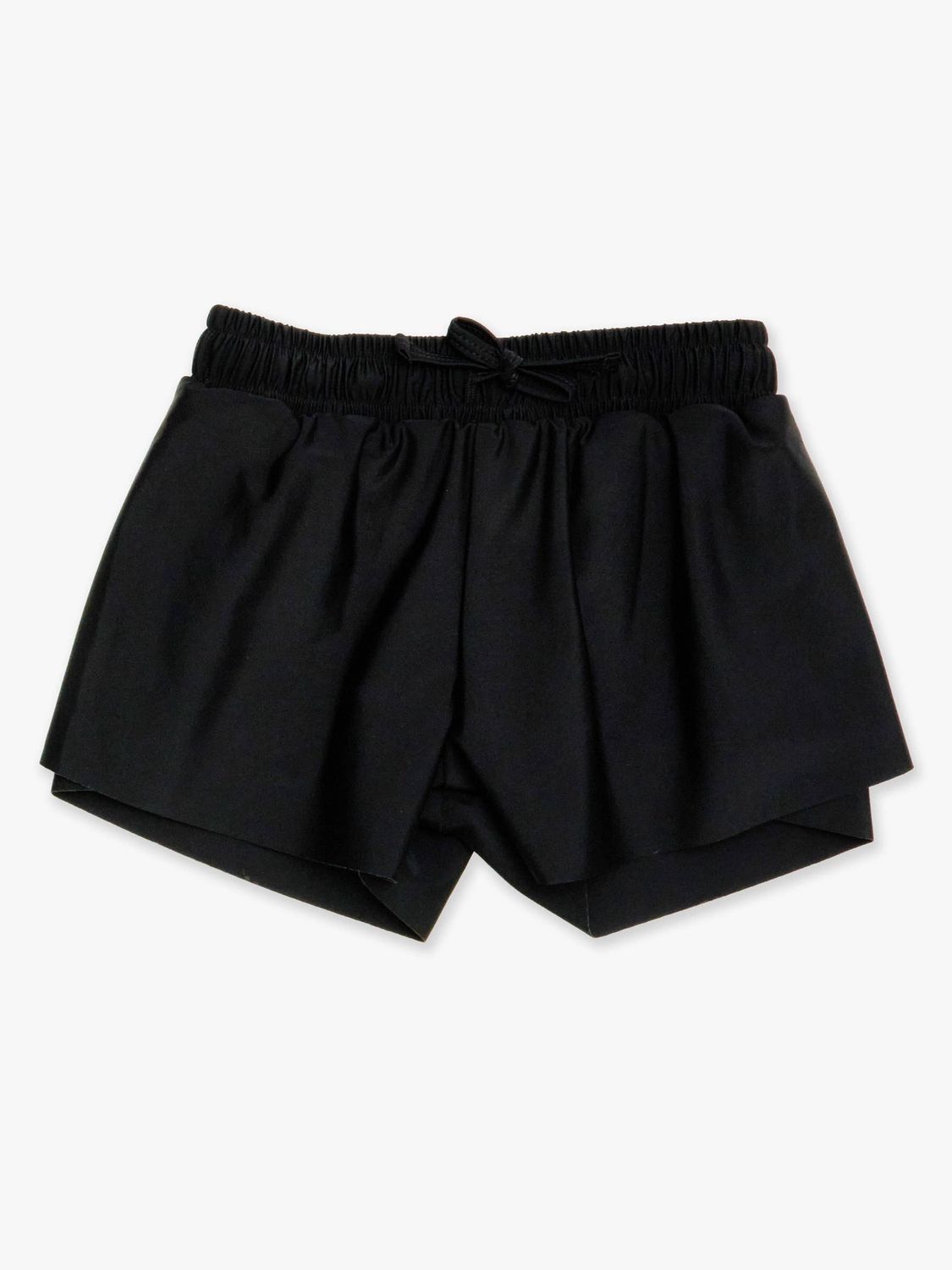 Girls Black Active Butterfly Shorts