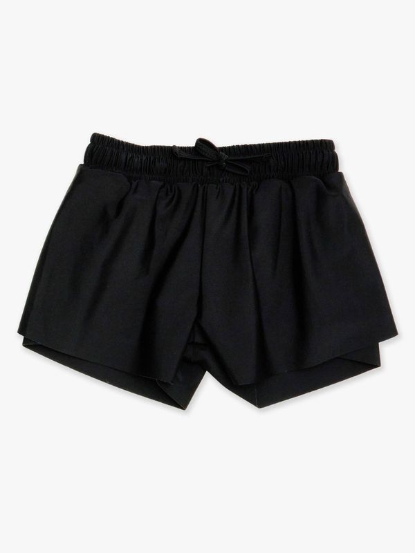 Girls Black Active Butterfly Shorts