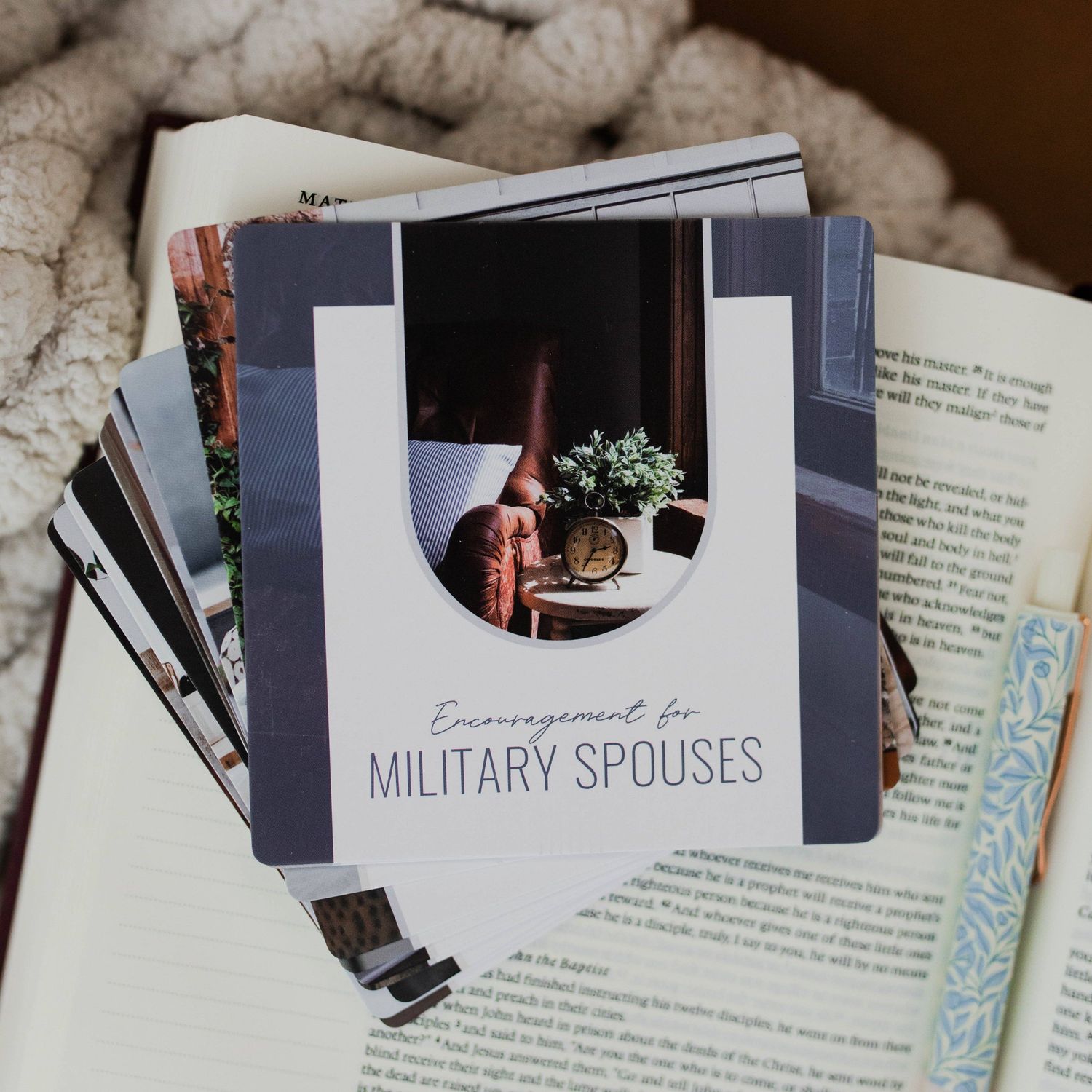 Encouragement for Military Spouses Verse Card Set