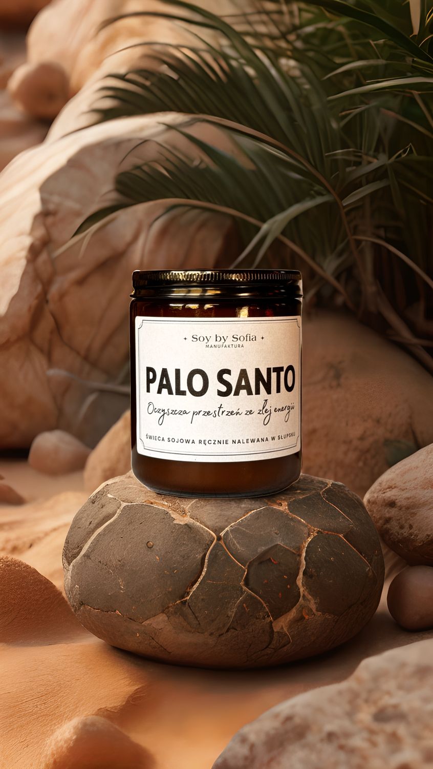 Świeca sojowa PALO SANTO
