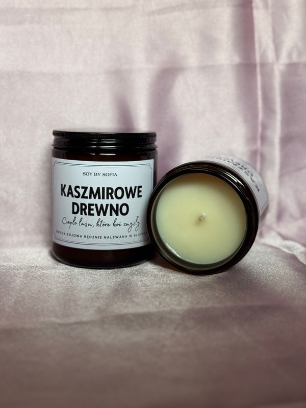 Świeca sojowa KASZMIROWE DREWNO