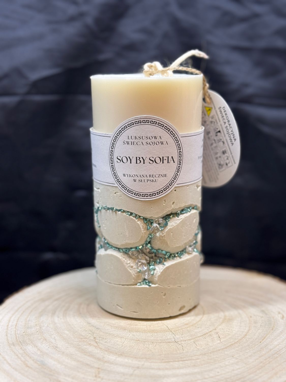 Luxury Concrete Candle - White