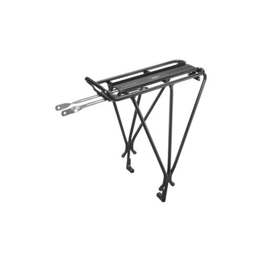 TOPEAK explorer tubular rack, w/disc mount, works with mtx quick track system 1.0 and 2.0, black