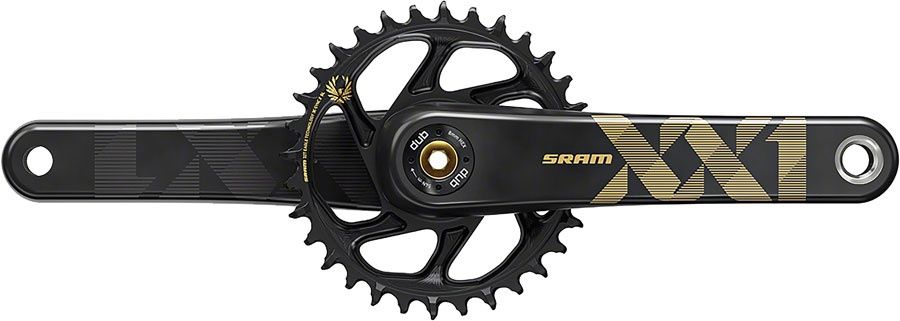 SRAM XX1 Eagle Carbon Boost Crankset, Color: Gold