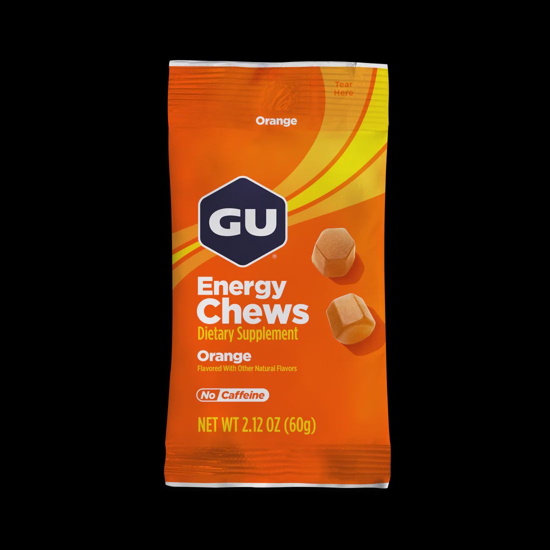 Gu Energy Chews - Double Serving, FLAVOR: Orange