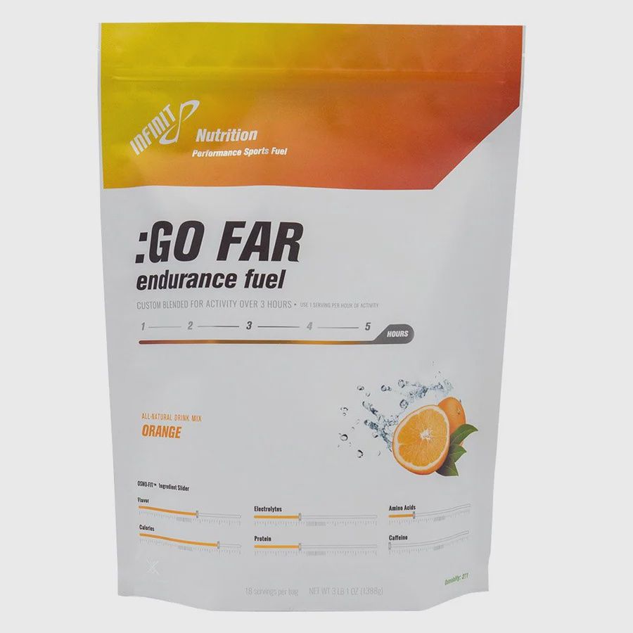 INFINIT :GO FAR Endurance Fuel, FLAVOR: Orange, Size: 18 Serving