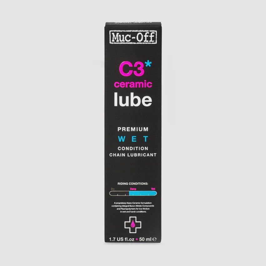 Muc-Off C3 Wet Ceramic Chain Lube, Size: 120ML