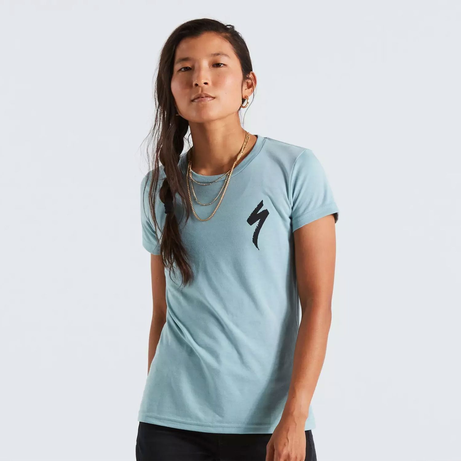 Specialized Women's S-Logo T-Shirt, Color: Arctic Blue, Size: X-Small