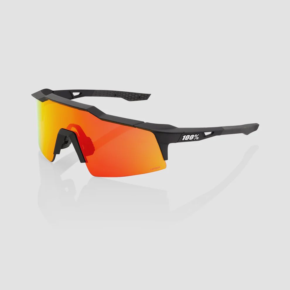 100% Speedcraft SL Sunglasses, Color: Soft Tact Black Red