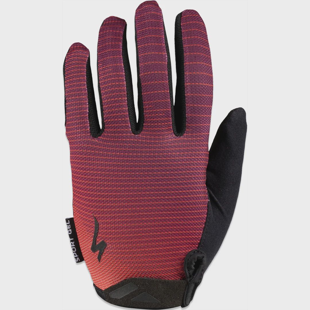 Specialized Women's BG Sport Gel Glove Long Finger, Color: Maroon, Size: Small