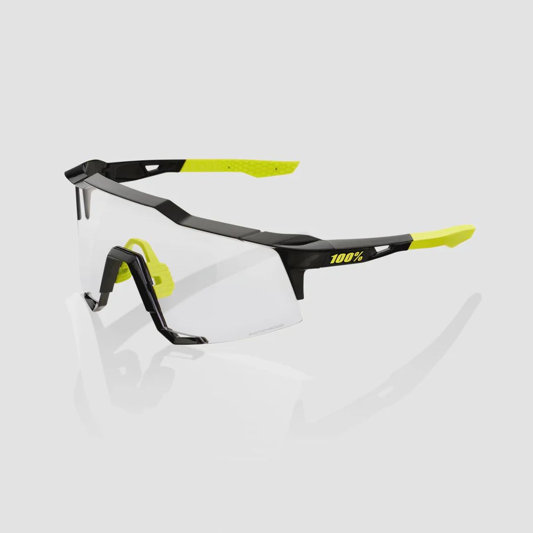 100% Speedcraft Sunglasses, Color: Gloss Black/Photo Lens