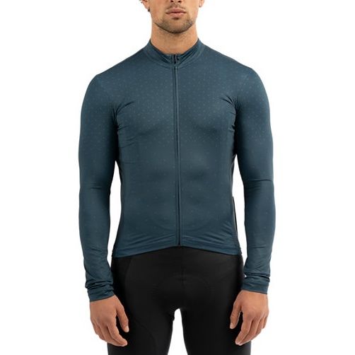 Specialized Men's Roubaix Jersey Long Sleeve, Color: Coast Blue/Storm Grey, Size: Medium