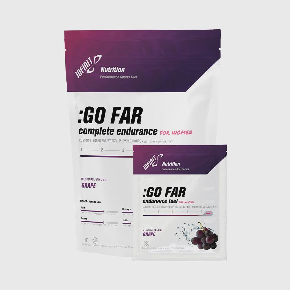 INFINIT :GO FAR For Women Endurance Fuel, FLAVOR: GRAPE, Size: SINGLE