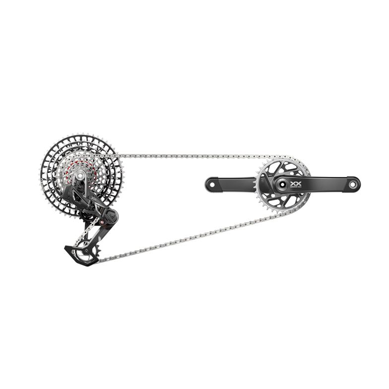 SRAM XX SL T-Type Eagle Transmission Groupset - 175mm Crank, 34t Chainring, AXS POD Controller, 10-52t Cassette, Rear Derailleur, Chain