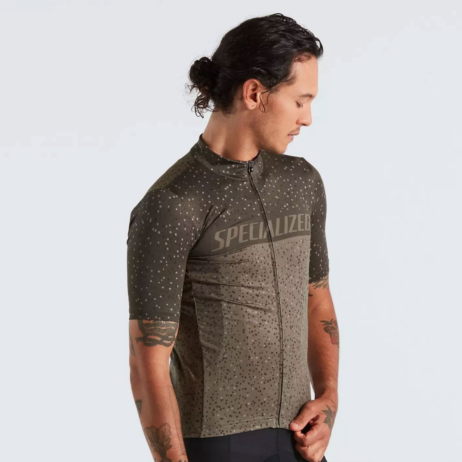 Specialized Men's Roubaix Logo SS Jersey, Color: Oak Green, Size: X-Large