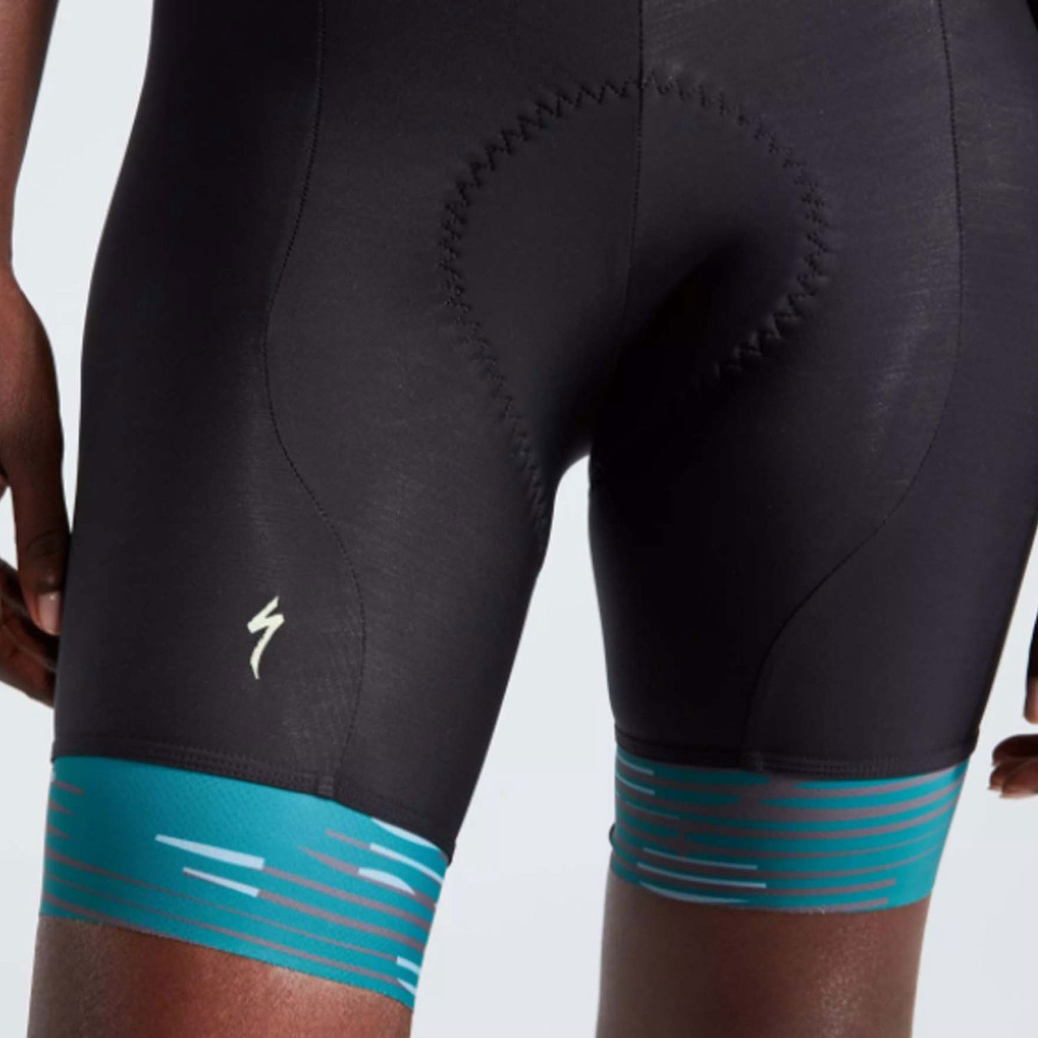 Specialized Women's SL Blur Bib Shorts, Color: Tropic Teal, Size: Large