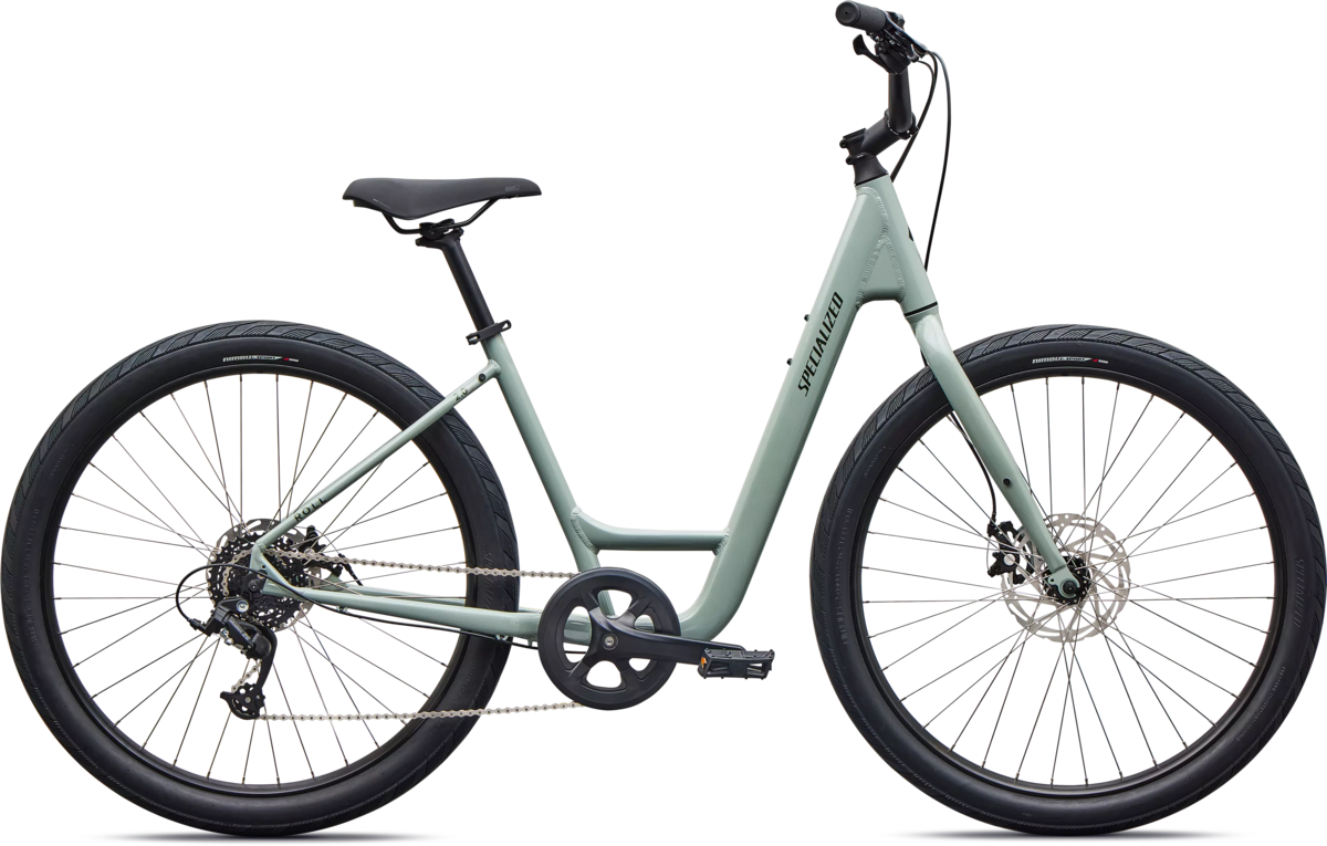 Specialized Roll 2.0 Low-Entry, Color: Gloss Agave Grey, Frame Size: Small