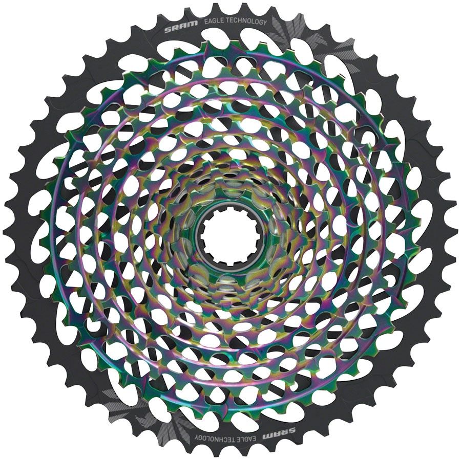 SRAM XX1 Eagle AXS XG-1299 Cassette - 12-Speed, Color: RAINBOW, Size: 10-50T