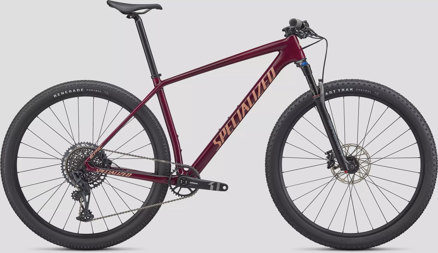 Specialized Epic Hardtail Comp, Color: Maroon/ Ice Papaya, Frame Size: Large