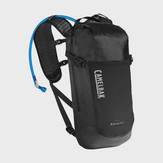 Camelbak M.U.L.E. Evo Hydration Pack 100oz, Color: Black/Silver