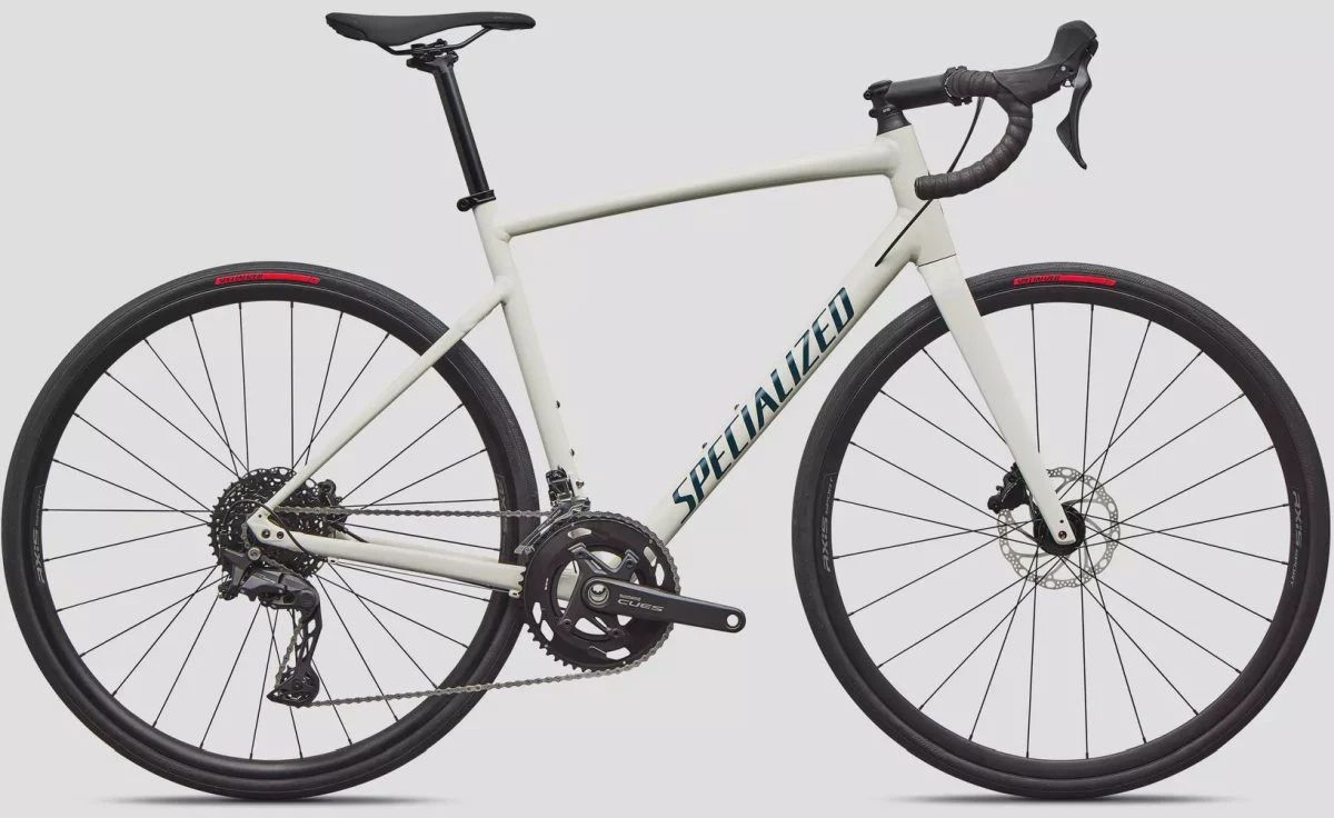 Specialized Allez E5 MY26, Color: Dune White/Deep Lake Metallic, Frame Size: 44