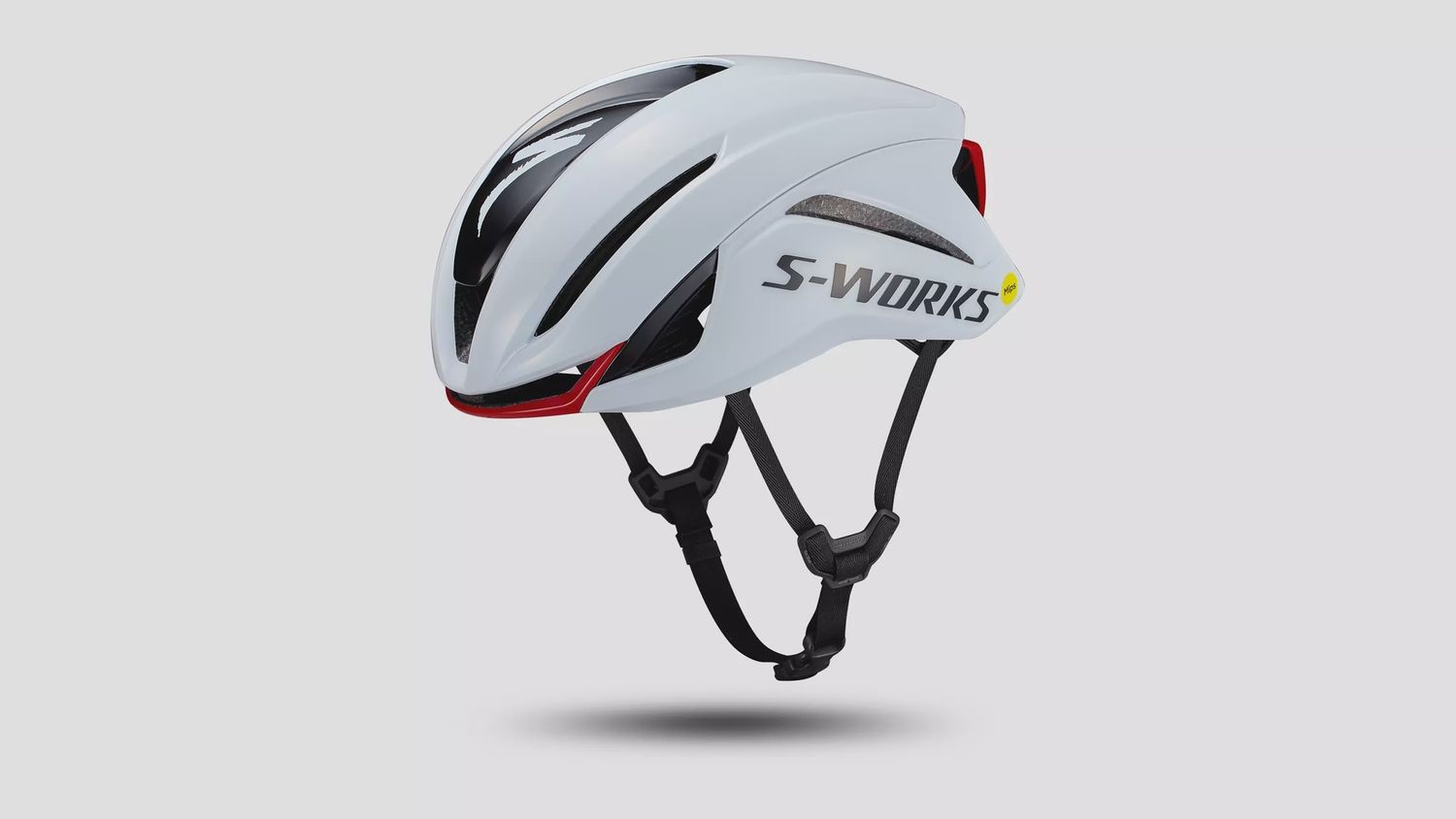 Specialized S-Works Evade 4 Helmet, Color: White/Red, Size: Small