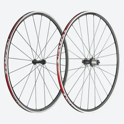 Token C22A Rim 22mm Super Lite Alloy Clincher Road Racing Wheelset Black w/ Silver Braking Surface SRAM XDR