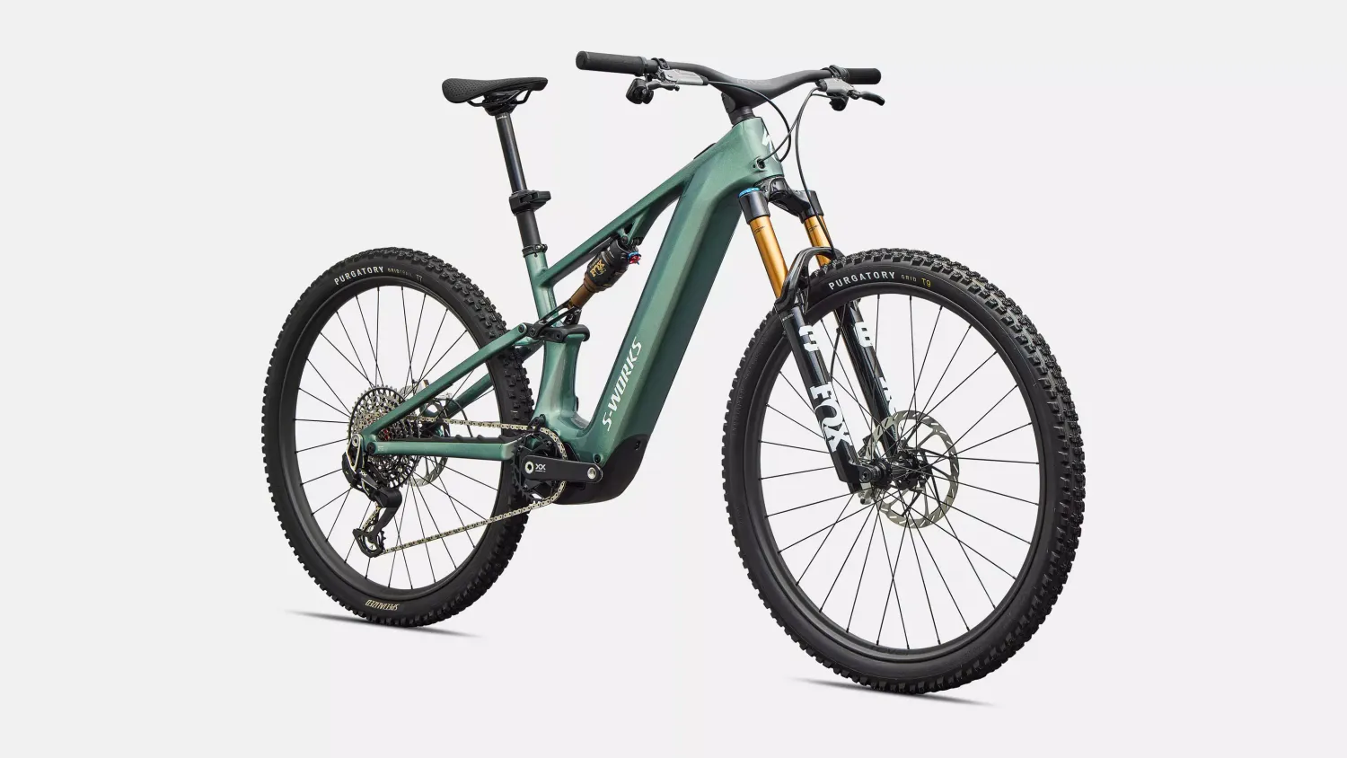 Specialized S-Works Turbo Levo R, Color: Gloss Premium Fjord Metallic/ White, Frame Size: S3