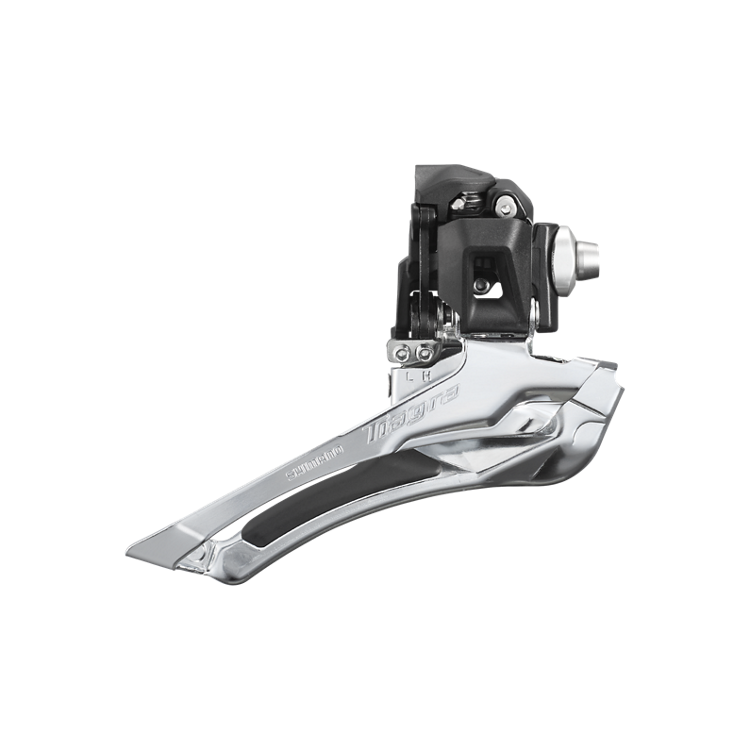 Shimano FRONT DERAILLEUR, FD-R4000, TIAGRA, FOR REAR 11-SPEED, DOWN-SWING, DOWN-PULL, BRAZED-ON TYPE, FOR TOP GEAR: 50-52T