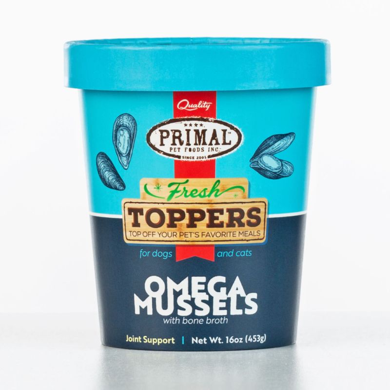 Primal Frozen Fresh Topper - Omega Mussels