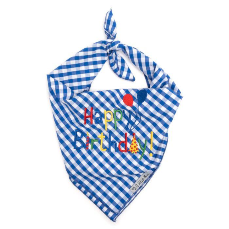 Worthy Dog Happy Birthday Bandana