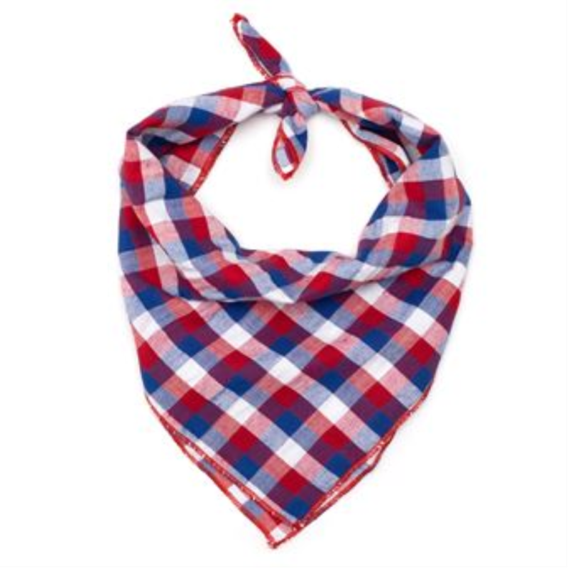Worthy Dog Red White &amp; Blue Check