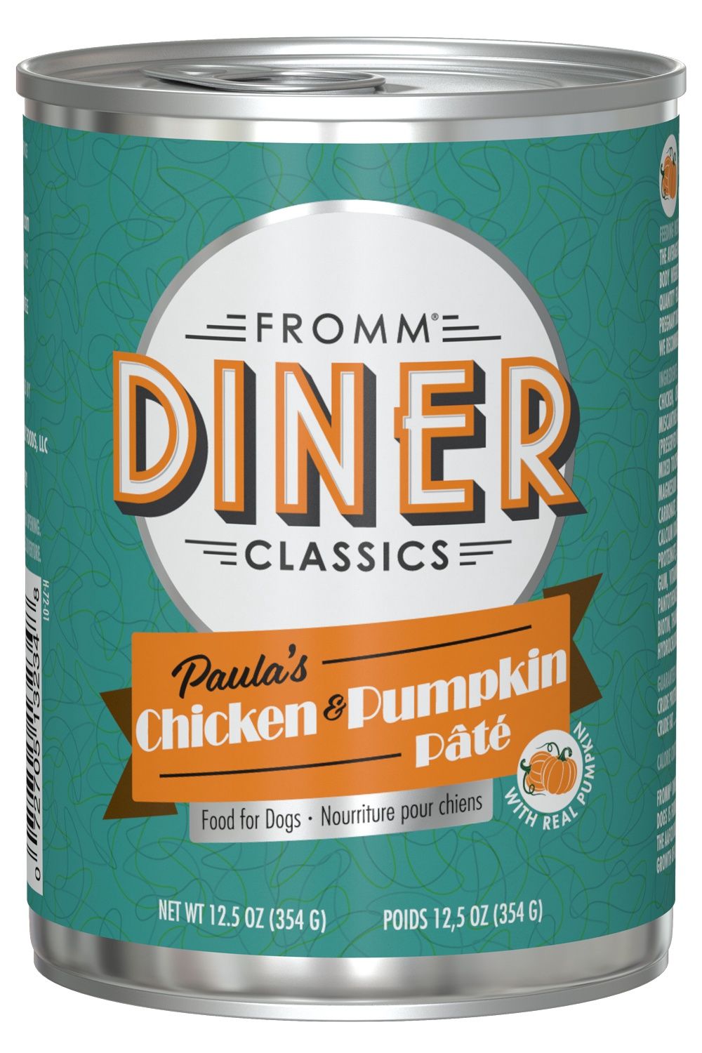 Fromm - Diner, Product Line: Classics, Flavor: Paula&#39;s Chicken &amp; Pumpkin Pate