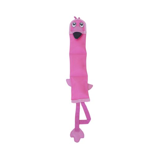 Fire Biterz Flamingo Plush Interactive Dog Toy  Pink  Large, Size: Small