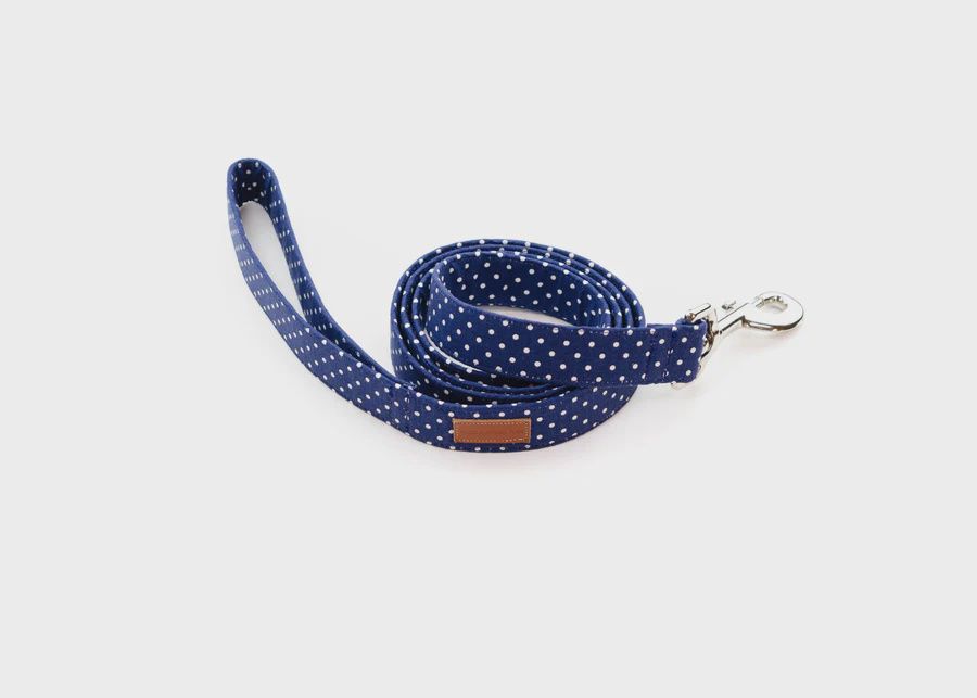 Puddle Jumper Pups Navy Polka Dot, Size: 1&#39;&#39; Lead