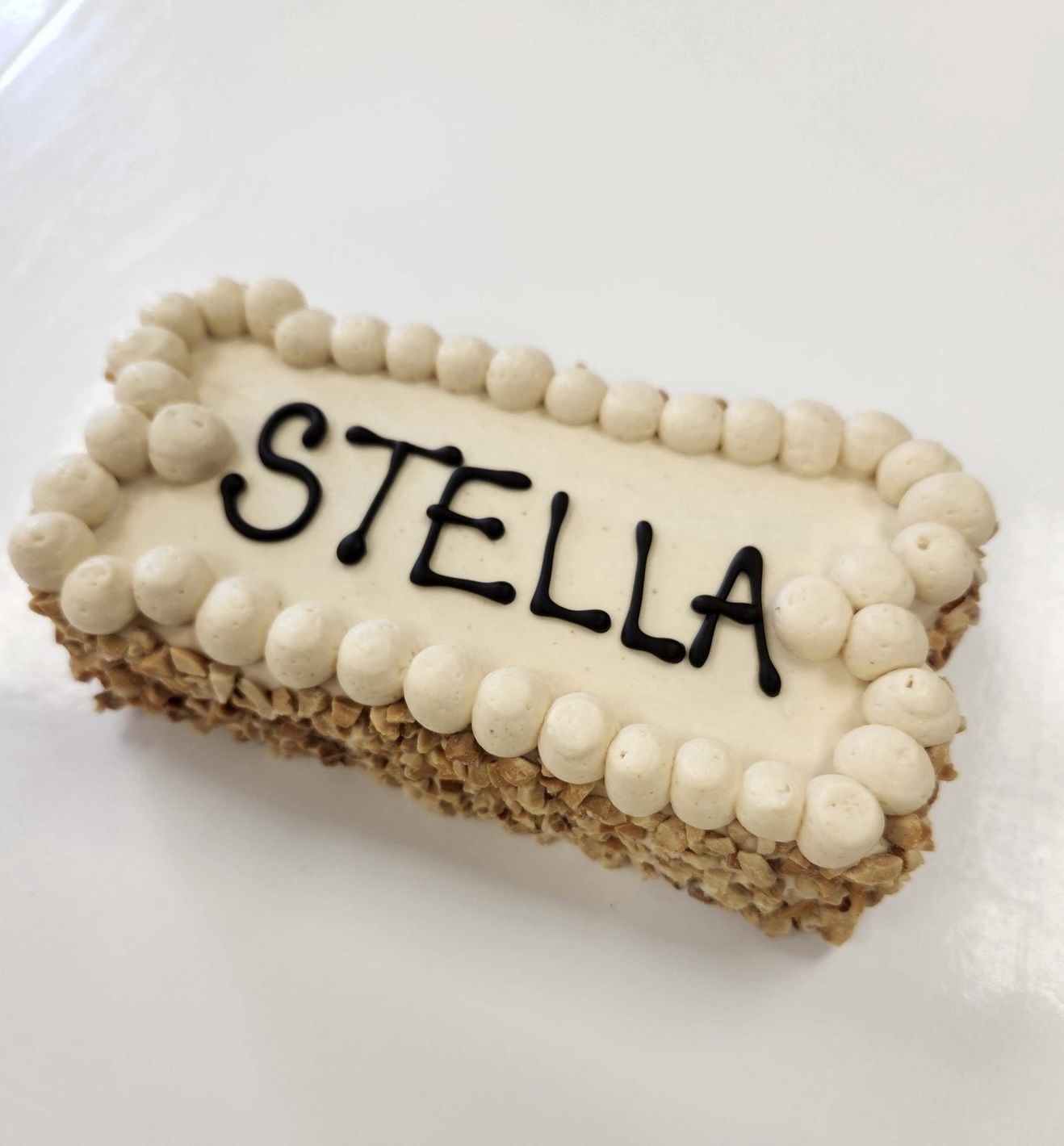 Barkday Bone Cake, Flavor: Peanut Butter, Size: Small